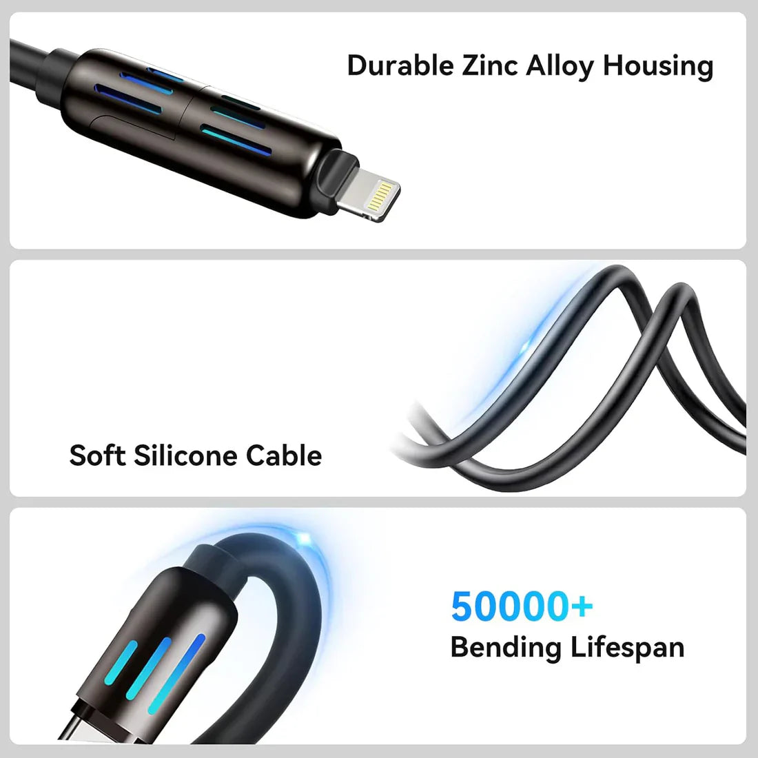 4-in-1 Multi USB Charging Cable | كابل شحن USB متعدد 4 في 1