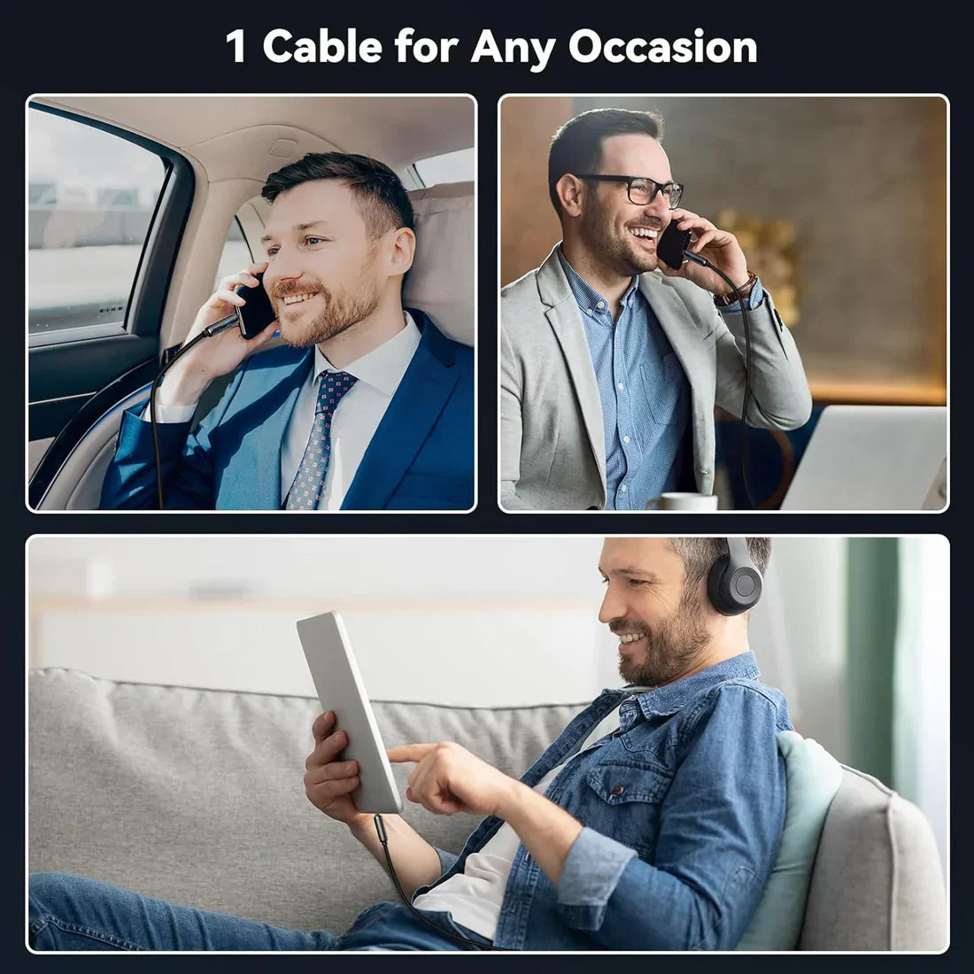 4-in-1 Multi USB Charging Cable | كابل شحن USB متعدد 4 في 1